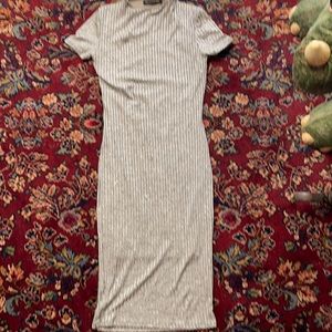 The Vintage Shop tan glitter dress size Small